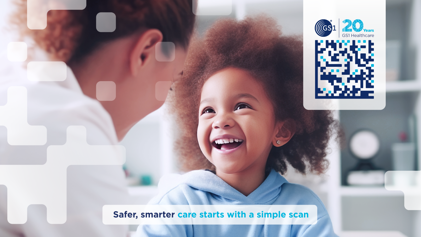 Ontdek de QR Code powered by GS1 - GS1 Healthcare 20Th Anniversary Little Girl