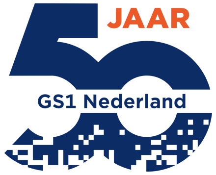 Leuk dat je erbij bent! - GS1 50JAAR Logo DEF