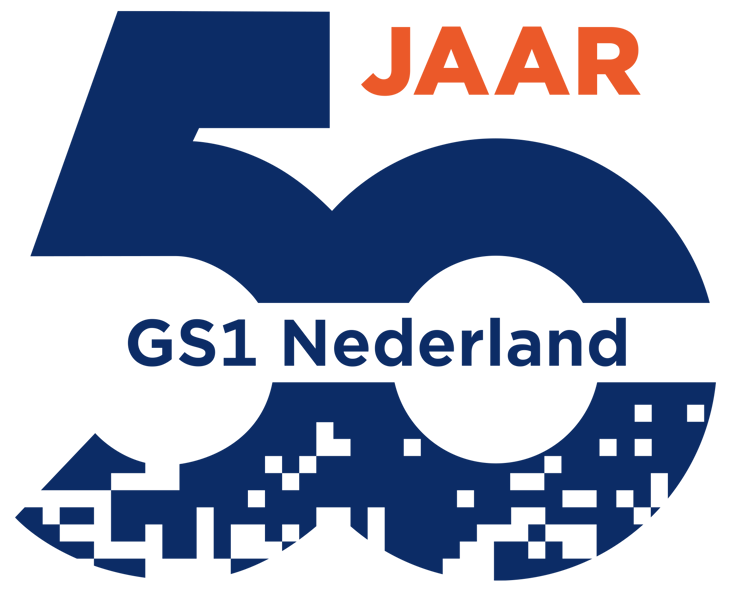 Leuk dat je erbij bent! - GS1 50JAAR Logo DEF
