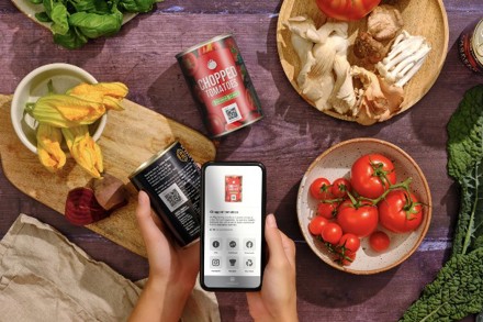 Opschalen QR-codes met THT-datum: een nieuw rapport van ECR - Bring QR To Life Chopped Tomatoes