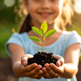 Uniforme duurzaamheidsdata onontbeerlijk in transitie naar circulaire economie - GS1 Graded Duurzaamheid Meisje Met Plant PRESENTATIE
