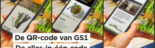 GS1 introduceert: de QR-code van GS1 - GS1 Linkedin Post 3Luik Tastyspears 1200X627px A