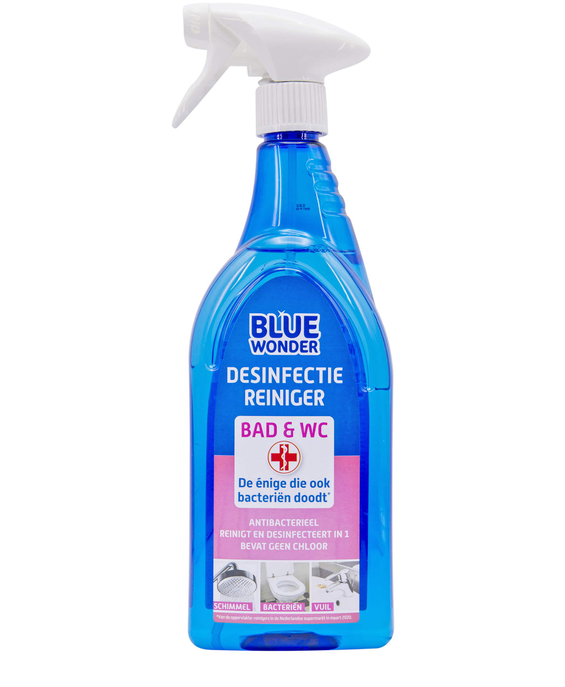 Etiketvelden Biociden Bluewonder Desinfectie Reiniger
