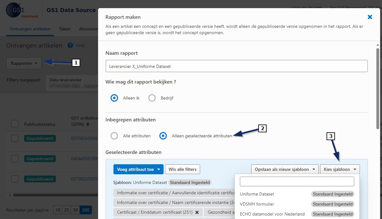 Uitleg webinterface voor data ontvangen - UD