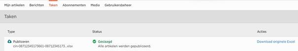 Geslaagd In Taken Voor Doorpubliceren